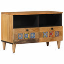 vidaXL TV szekrény fiókkal Természetes 70 x 33 x 46 cm Tömör Mangófát