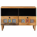 vidaXL TV szekrény fiókkal Természetes 70 x 33 x 46 cm Tömör Mangófát