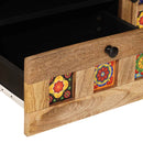 vidaXL TV szekrény Természetes 105 x 33,5 x 46 cm Tömör Mangófát