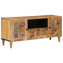 vidaXL TV szekrény Természetes 105 x 33,5 x 46 cm Tömör Mangófát