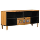 vidaXL TV szekrény fiókkal Természetes 100 x 33 x 46 cm Tömör Mangófát