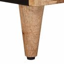 vidaXL Széf tárolóval Természetes 80 x 33 x 75 cm Tömör Mangófát
