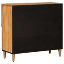 vidaXL Széf tárolóval Természetes 80 x 33 x 75 cm Tömör Mangófát
