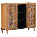 vidaXL Széf polcokkal Természetes 90 x 33 x 75 cm Tömör Mangófát