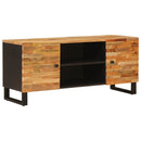 vidaXL TV szekrény tárolóval Barna 105 x 33 x 46 cm Tömör Mangófát