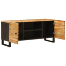vidaXL TV szekrény tárolóval Barna 105 x 33 x 46 cm Tömör Mangófát
