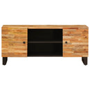 vidaXL TV szekrény tárolóval Barna 105 x 33 x 46 cm Tömör Mangófát