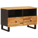 vidaXL TV szekrény tárolóval Barna 70 x 33 x 46 cm Tömör Mangófát
