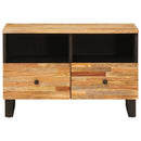 vidaXL TV szekrény tárolóval Barna 70 x 33 x 46 cm Tömör Mangófát
