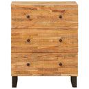vidaXL Tároló Szekrény Barna 60 x 33 x 75 cm Tömör Mangófát