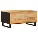 vidaXL Dohányzóasztal fiókkal Barna 80 x 54 x 40 cm Tömör Mangófát