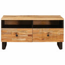 vidaXL Dohányzóasztal fiókkal Barna 80 x 54 x 40 cm Tömör Mangófát