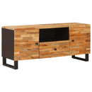 vidaXL TV szekrény polcokkal Barna 105 x 33 x 46 cm Tömör Mangófát