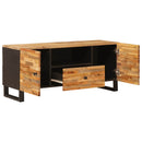 vidaXL TV szekrény polcokkal Barna 105 x 33 x 46 cm Tömör Mangófát