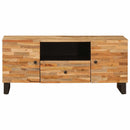 vidaXL TV szekrény polcokkal Barna 105 x 33 x 46 cm Tömör Mangófát