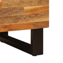 vidaXL TV szekrény polcokkal Barna 80 x 33 x 46 cm Tömör Mangófát