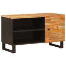 vidaXL TV szekrény polcokkal Barna 80 x 33 x 46 cm Tömör Mangófát