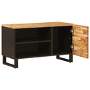 vidaXL TV szekrény polcokkal Barna 80 x 33 x 46 cm Tömör Mangófát