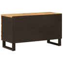 vidaXL TV szekrény polcokkal Barna 80 x 33 x 46 cm Tömör Mangófát