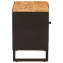 vidaXL TV szekrény polcokkal Barna 80 x 33 x 46 cm Tömör Mangófát