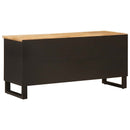 vidaXL TV szekrény fiókkal Barna 100 x 33 x 46 cm Tömör Mangófát