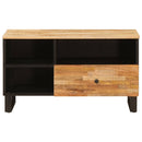 vidaXL TV szekrény fiókkal Barna 80 x 33 x 46 cm Tömör Mangófát