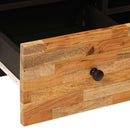 vidaXL TV szekrény Corona Barna 100 x 33 x 46 cm Tömör Mangófát