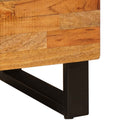 vidaXL Oldalsó szekrény tárolóval Barna 80 x 33 x 75 cm Tömör Mangófát