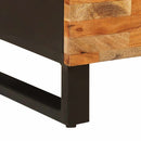 vidaXL Oldalsó szekrény fiókkal Barna 90 x 33 x 75 cm Tömör Mangófát
