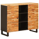 vidaXL Oldalsó szekrény fiókkal Barna 90 x 33 x 75 cm Tömör Mangófát