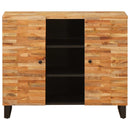 vidaXL Oldalsó szekrény fiókkal Barna 90 x 33 x 75 cm Tömör Mangófát