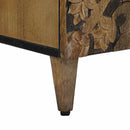 vidaXL TV szekrény tárolóval Barna 105 x 33,5 x 46 cm Tömör Mangófát
