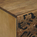 vidaXL Tároló Szekrény Barna 60 x 33,5 x 75 cm Tömör Mangófát