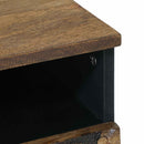 vidaXL Dohányzóasztal fiókkal Barna 80 x 54 x 40 cm Tömör Mangófát