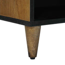 vidaXL TV szekrény polcokkal Barna 80 x 31,5 x 46 cm Tömör Mangófát
