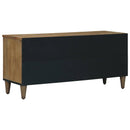 vidaXL TV szekrény fiókkal Barna 100 x 33,5 x 46 cm Tömör Mangófát