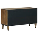 vidaXL TV szekrény fiókkal Barna 80 x 33,5 x 46 cm Tömör Mangófát