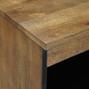vidaXL Széf tárolóval ajtóval Barna 60 x 33,5 x 75 cm Tömör Mangófát