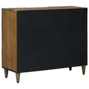 vidaXL Széf polcokkal tárolóval Barna 90 x 33,5 x 75 cm Tömör Mangófát