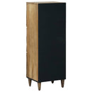 vidaXL Magas Tálca polcokkal Barna 40 x 33,5 x 110 cm Tömör Mangófát