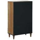 vidaXL Magas Tálca fiókkal Barna 60 x 33,5 x 100 cm Tömör Mangófát