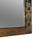 vidaXL Fali tükör Walnut barna 70 x 50 cm Szerelt fa és Üveg
