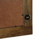 vidaXL Fali tükör Walnut barna 70 x 50 cm Szerelt fa és Üveg