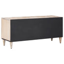 vidaXL TV szekrény tárolóval Fehér 105 x 33,5 x 46 cm Tömör Mangófát