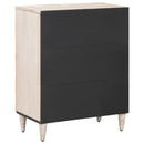 vidaXL Tároló Szekrény Fehér 60 x 33,5 x 75 cm Tömör Mangófát