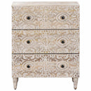 vidaXL Tároló Szekrény Fehér 60 x 33,5 x 75 cm Tömör Mangófát