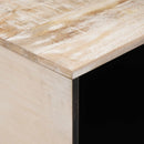 vidaXL Dohányzóasztal Fehér 80 x 50 x 40 cm Tömör Mangófát