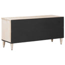 vidaXL TV szekrény fiókkal Fehér 100 x 33,5 x 46 cm Tömör Mangófát