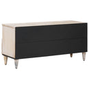 vidaXL TV szekrény fiókkal Fehér 100 x 33,5 x 46 cm Tömör Mangófát