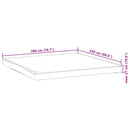 vidaXL fehér matracvédő 200 x 220 cm vízálló